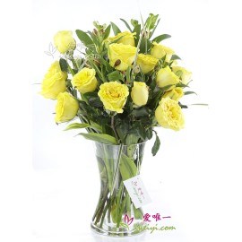 黄玫瑰花瓶 « 最美好的祝福 »