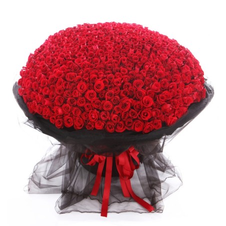 Bouquet of 999 fresh red roses