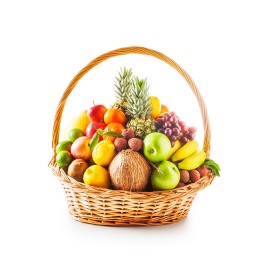 Basket of exotic fruits