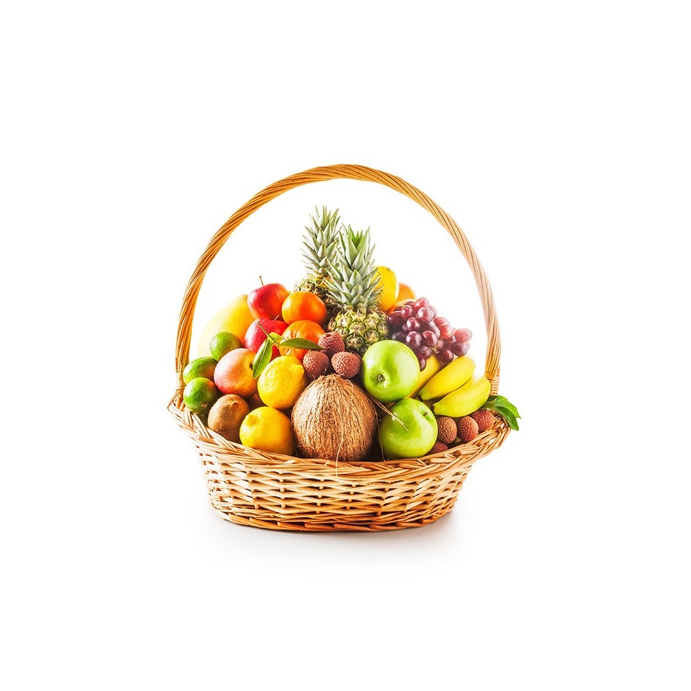 Basket of exotic fruits