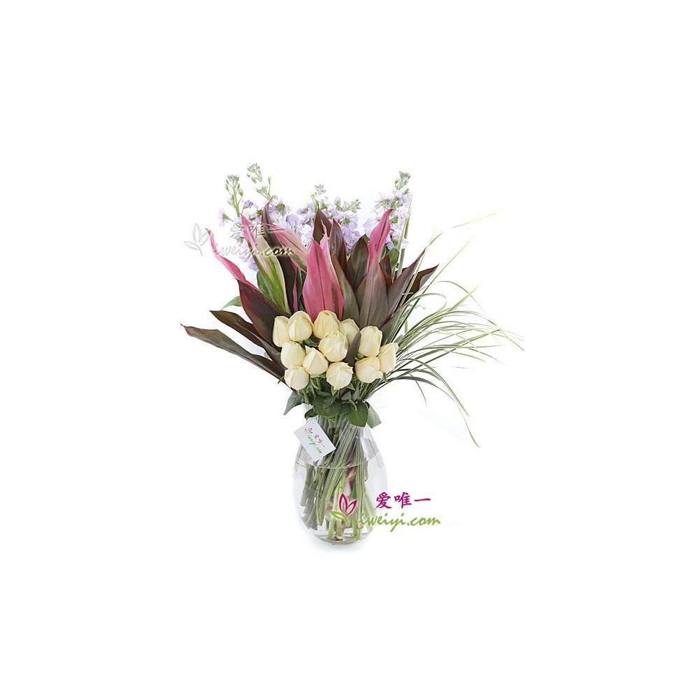 The vase of flowers « Esmeralda »