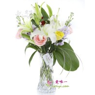 The vase of flowers « Rainbow Love »