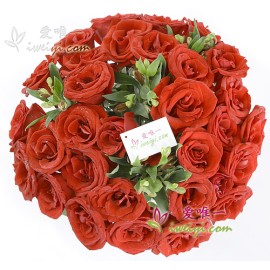 紅玫瑰花瓶«最喜歡的浪漫»