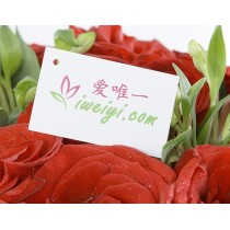 Die Vase mit 33 roten Rosen « Lieblingsromanze »