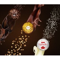 Набор шоколадных конфет Ferrero Rocher из 3 вкусов, одна коробка из 24 штук