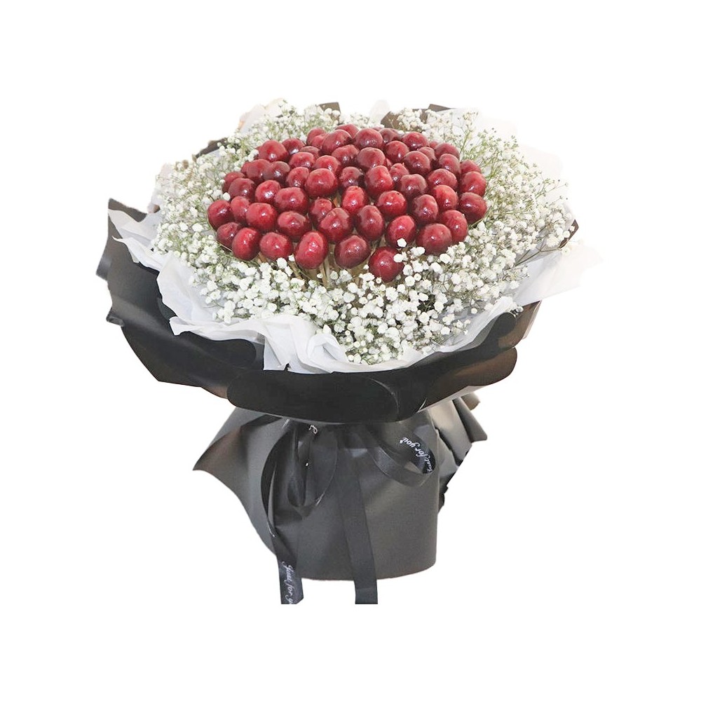 Le Bouquet de 66 Cerises « Délicieux Amour » Le Bouquet de 66 Cerises « Délicieux Amour »