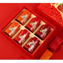 Caixa de presente de chá premium BaMa Tea com três combinações de chás de qualidade especial