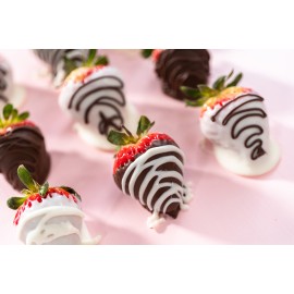 One box composed of 20 chocolate covered strawberries.