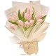 Der Strauß rosa Tulpen « Maid »