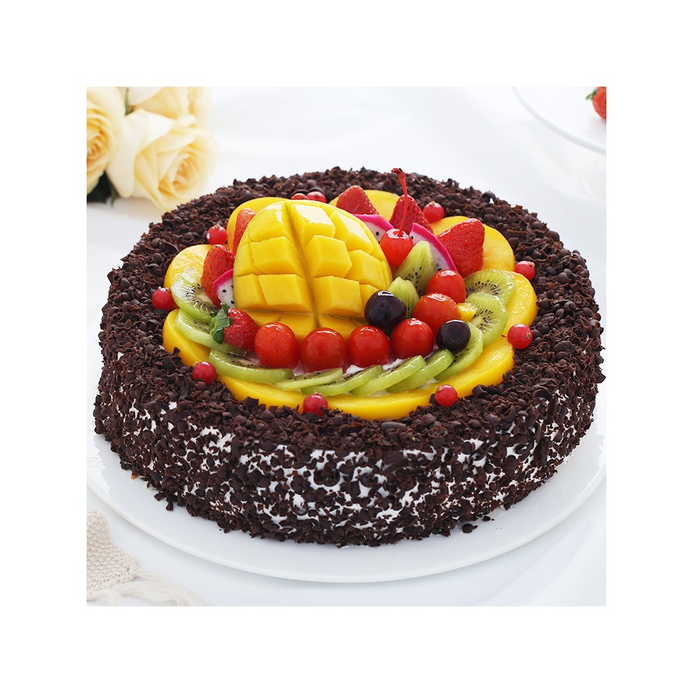 [Local Shop] Fruits and Chocolate Birthday Cake
