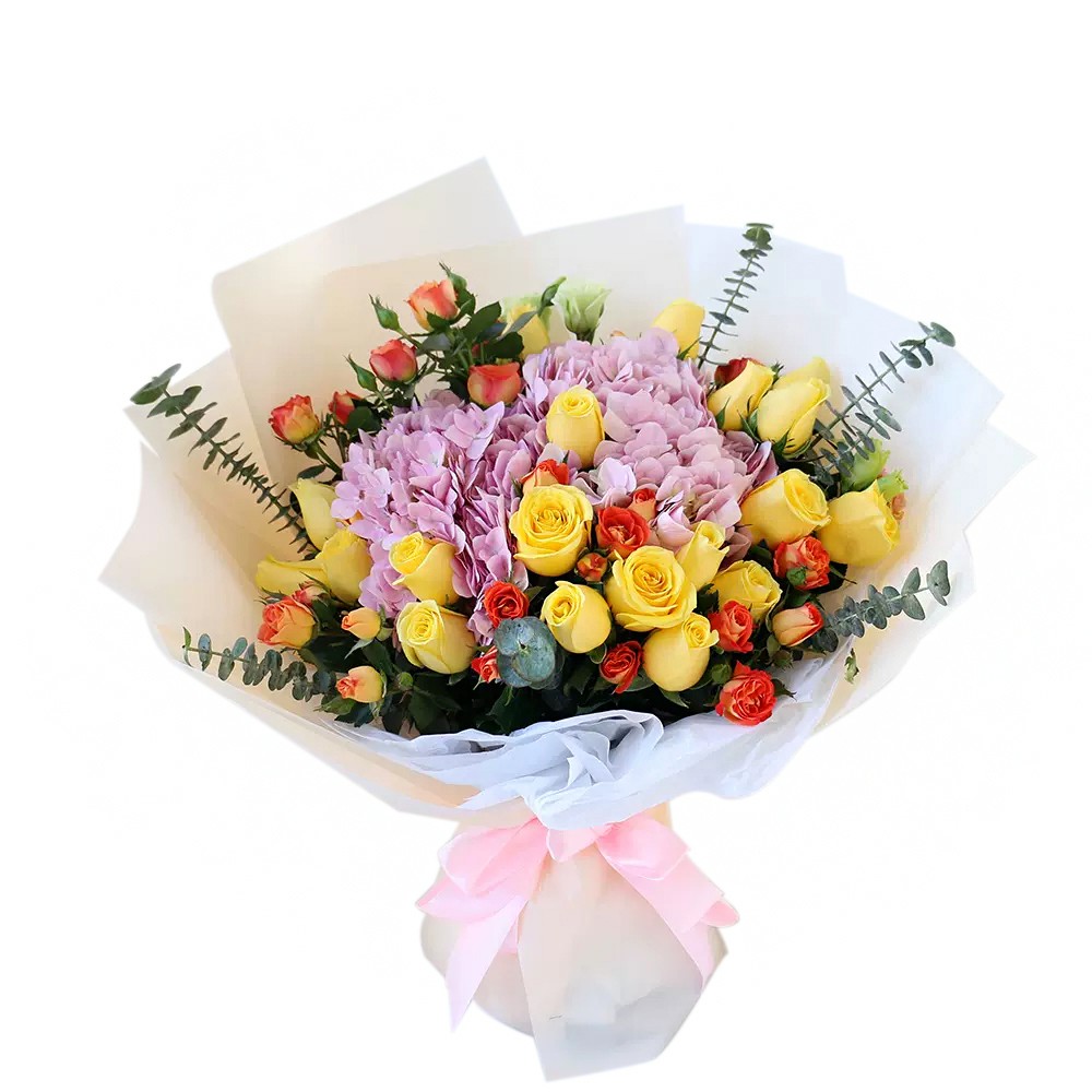 Le bouquet de fleurs « Ambiance printanière »