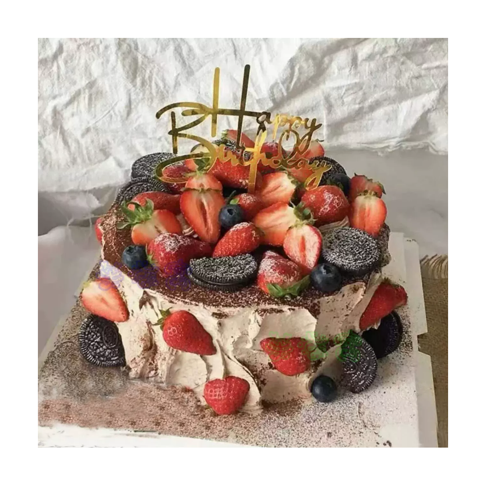 Strawberries and Oreo Birthday Cake Strawberries and Oreo Birthday Cake