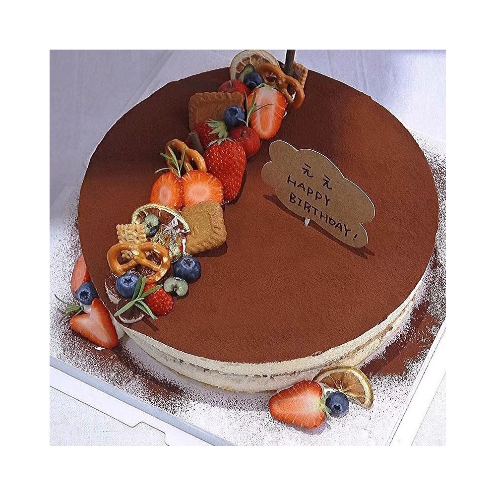 [Local Shop] Bolo de aniversário Tiramisu com morangos, mirtilos e biscoitos