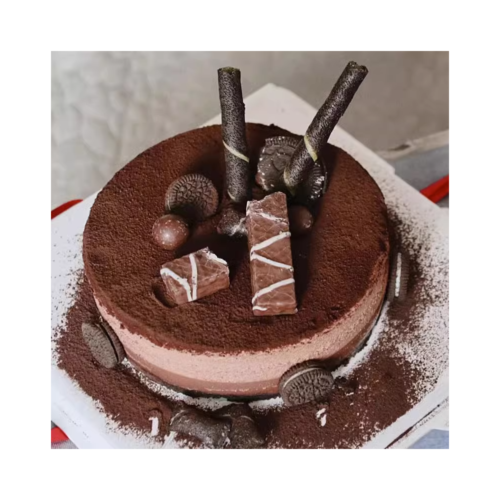 Tiramisu Mousse Birthday Cake with Oreo biscuits Tiramisu Mousse Birthday Cake with Oreo biscuits