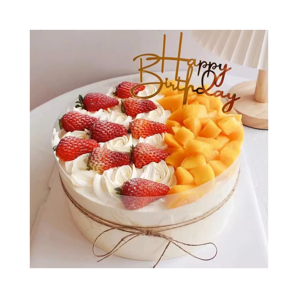 [Local cake shop] 딸기와 망고 생일 케이크