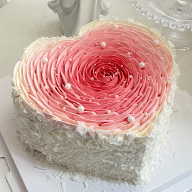 [本地蛋糕店]心形甜蜜爱情生日蛋糕