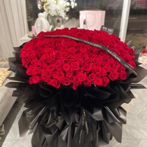 520송이의 붉은 장미 꽃다발 "영원히 사랑해요"