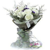 The bouquet of flowers « I'll cherish you all my life »