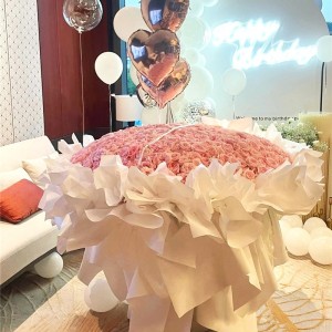 999 朵粉紅玫瑰花束 « 我說我愛你，直到永遠 »