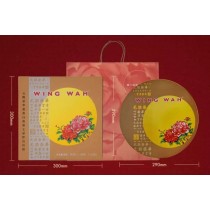 Caixa de presente para o Festival do Meio Outono com bolinhos da lua de semente de lótus Wing Wah HK