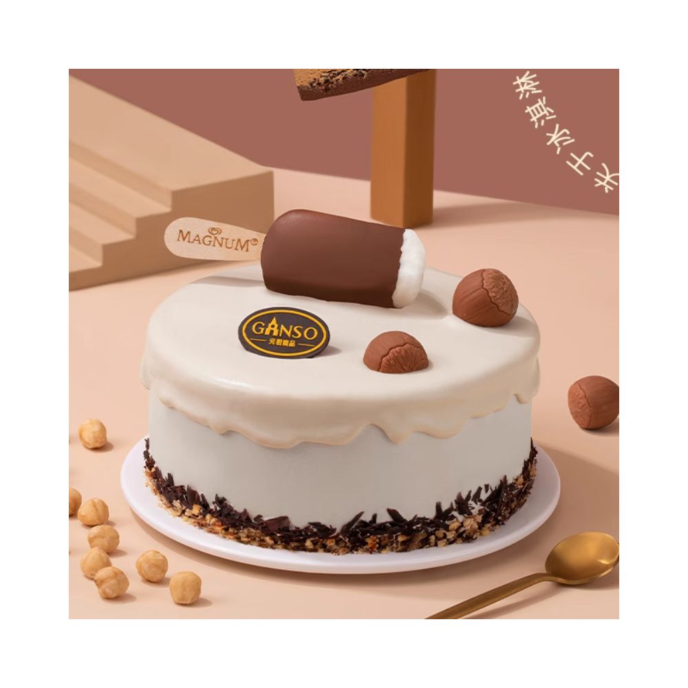 [Ganso Shop] Magnum Chocolate Ice Cream Birthday Cake