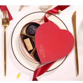 Godiva 巧克力心型紅色禮盒