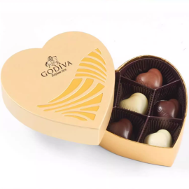 Godiva 巧克力心形金色礼盒