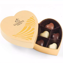 Godiva 프리미엄 초콜릿 하트 모양 금색 선물 상자