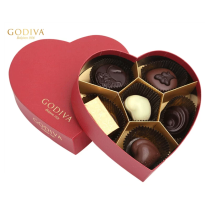 Godiva 프리미엄 초콜릿 하트 모양 빨간색 선물 상자