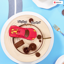 [Ganso Shop] Bolo de aniversário redondo estilo carro de luxo
