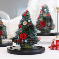 Мини-елочка из стабилизированных цветов