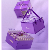 प्यार जन्मदिन फल केक गुलाबी दिल के आकार का