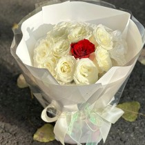 一束花“我愛你”