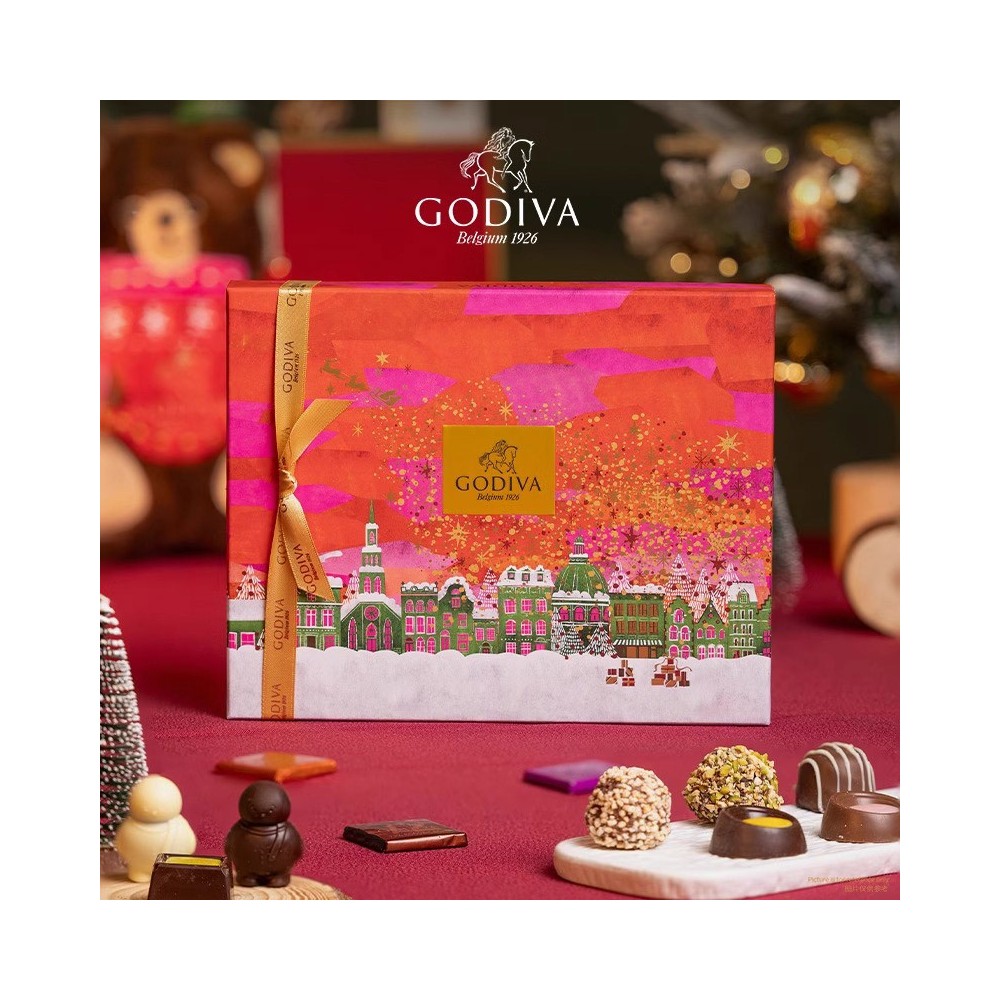 Godiva 크리스마스 초콜릿 선물 상자 한정판 (20개) Godiva 크리스마스 초콜릿 선물 상자 한정판 (20개)