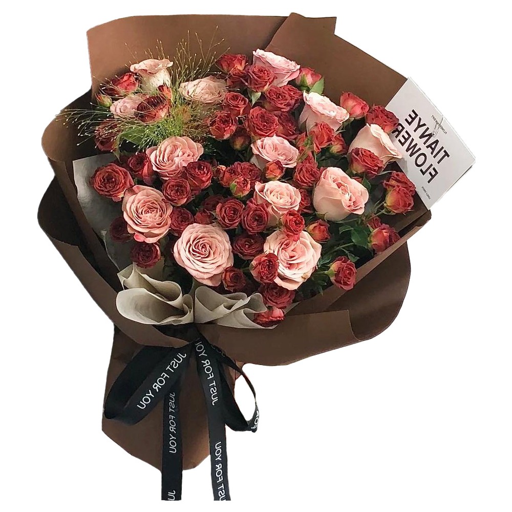 O buquê de flores «Não tenha pressa»