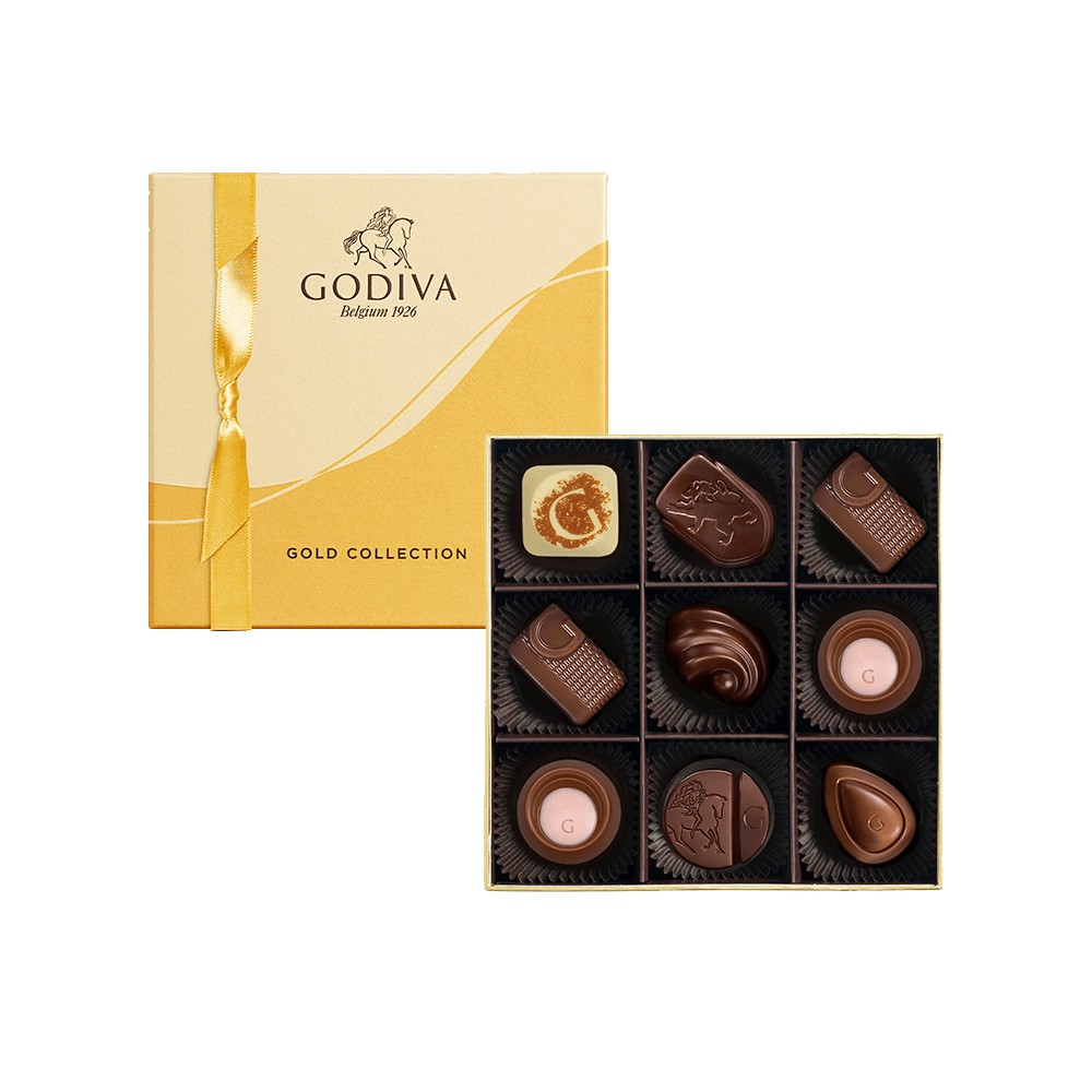 Godiva 골드 컬렉션 초콜릿 선물 상자 9개 Godiva 골드 컬렉션 초콜릿 선물 상자 9개