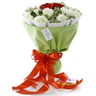 The bouquet of flowers « You are in my heart »