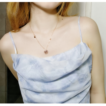 वाना मेमोरी महिलाओं का नेकलेस पेंडेंट प्रोजेक्शन के साथ: आई लव यू कहने के 100 तरीके