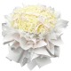 The bouquet of 99 White Roses « Ivory Serenade »