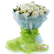 O buquê de flores « Floco de neve giratório »