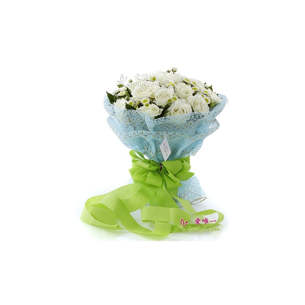 O buquê de flores « Floco de neve giratório »