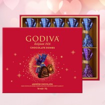 Godiva चॉकलेट डोम्स मिश्रित चॉकलेट उपहार बॉक्स 10 पीस 100 ग्राम