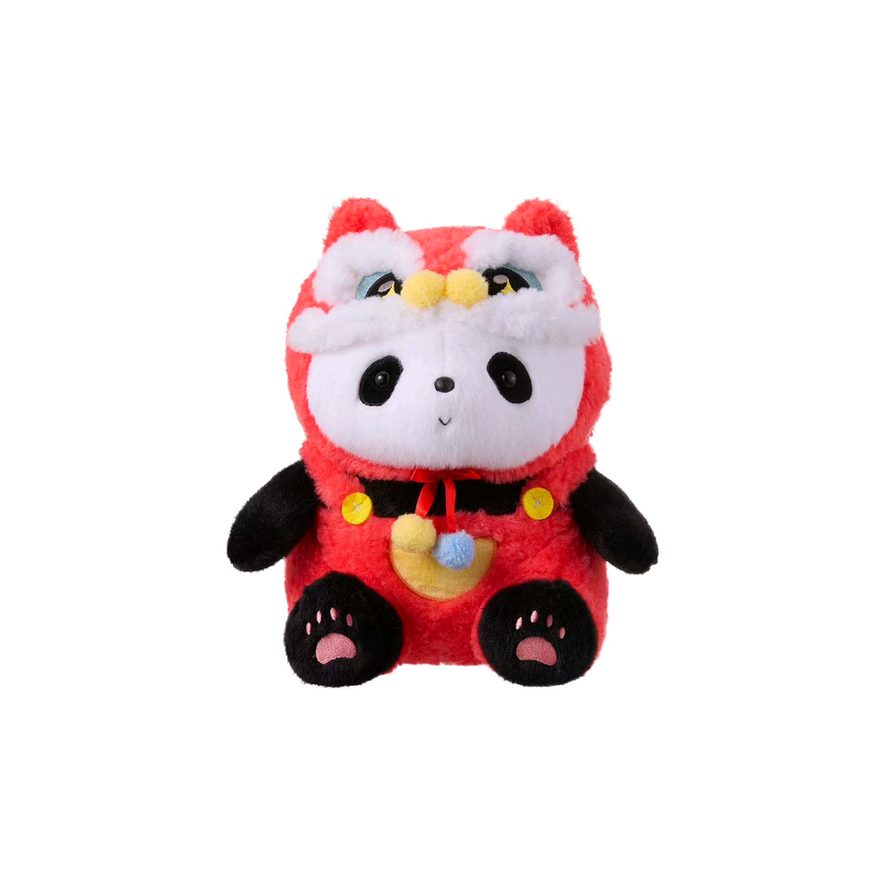 Miniso Panda de Pelúcia com Roupa Tradicional Chinesa