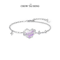 Pulseira de esmalte em prata S925 Chow Tai Seng