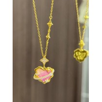 周大生S925銀琺瑯項鍊