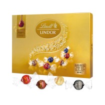 Lindt लिंडोर मिश्रित चॉकलेट उपहार बॉक्स 168 ग्राम