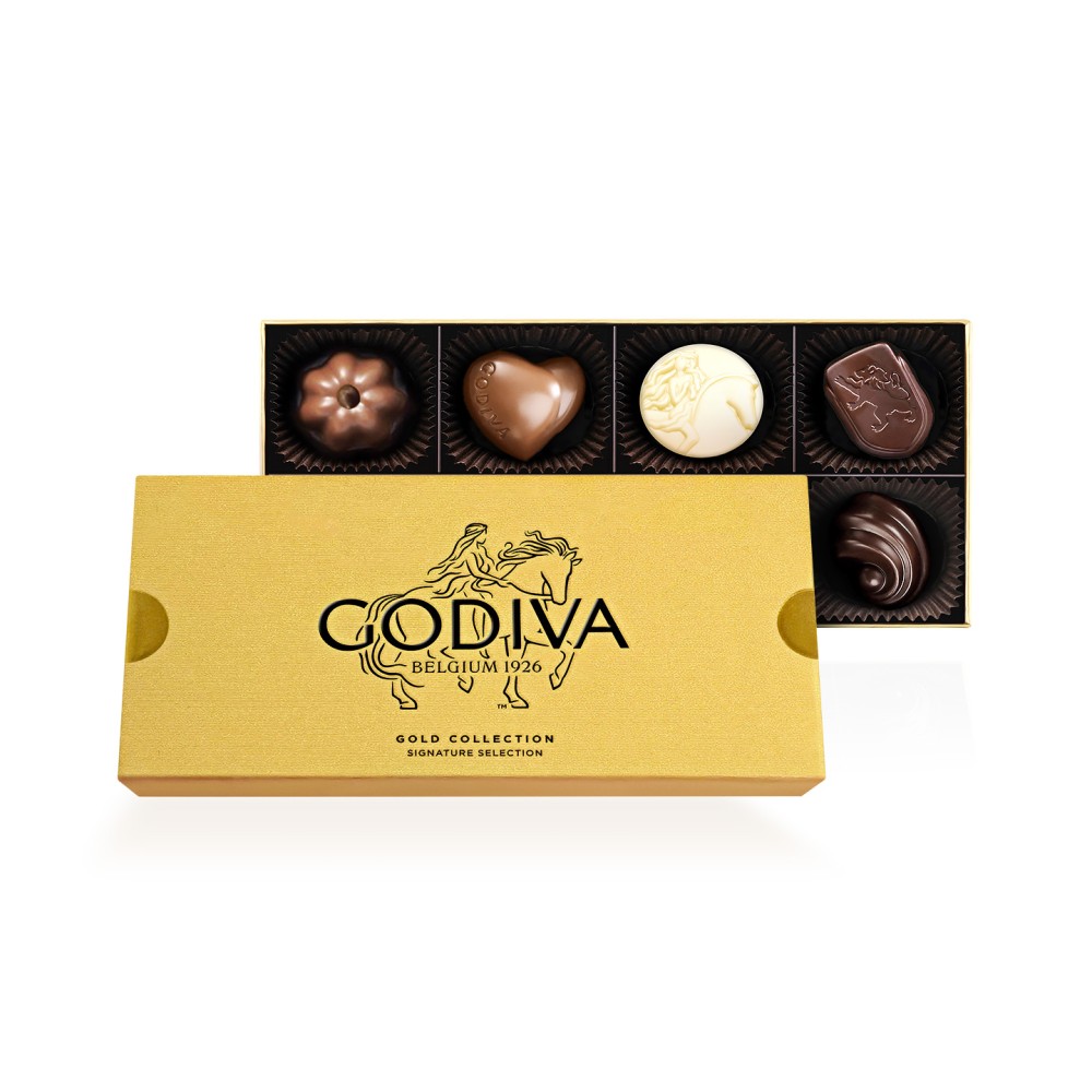 Godiva गोल्ड कलेक्शन चॉकलेट गिफ्ट बॉक्स 8 पीस
