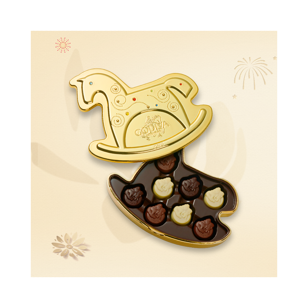 Godiva プレミアムチョコレート 20個 中国の新年テーマ 長方形のギフトボックス