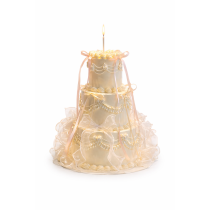 多層絲帶慶典生日蛋糕