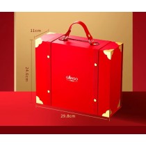 Ganso Chinesisches Neujahrsfest – Gemischte Snacks, Premium-Geschenkbox im roten Koffer